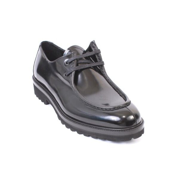 ROBERTO SERPENTINI 57057 Black Leather Classic Dress Lace-Up Shoes main image 5